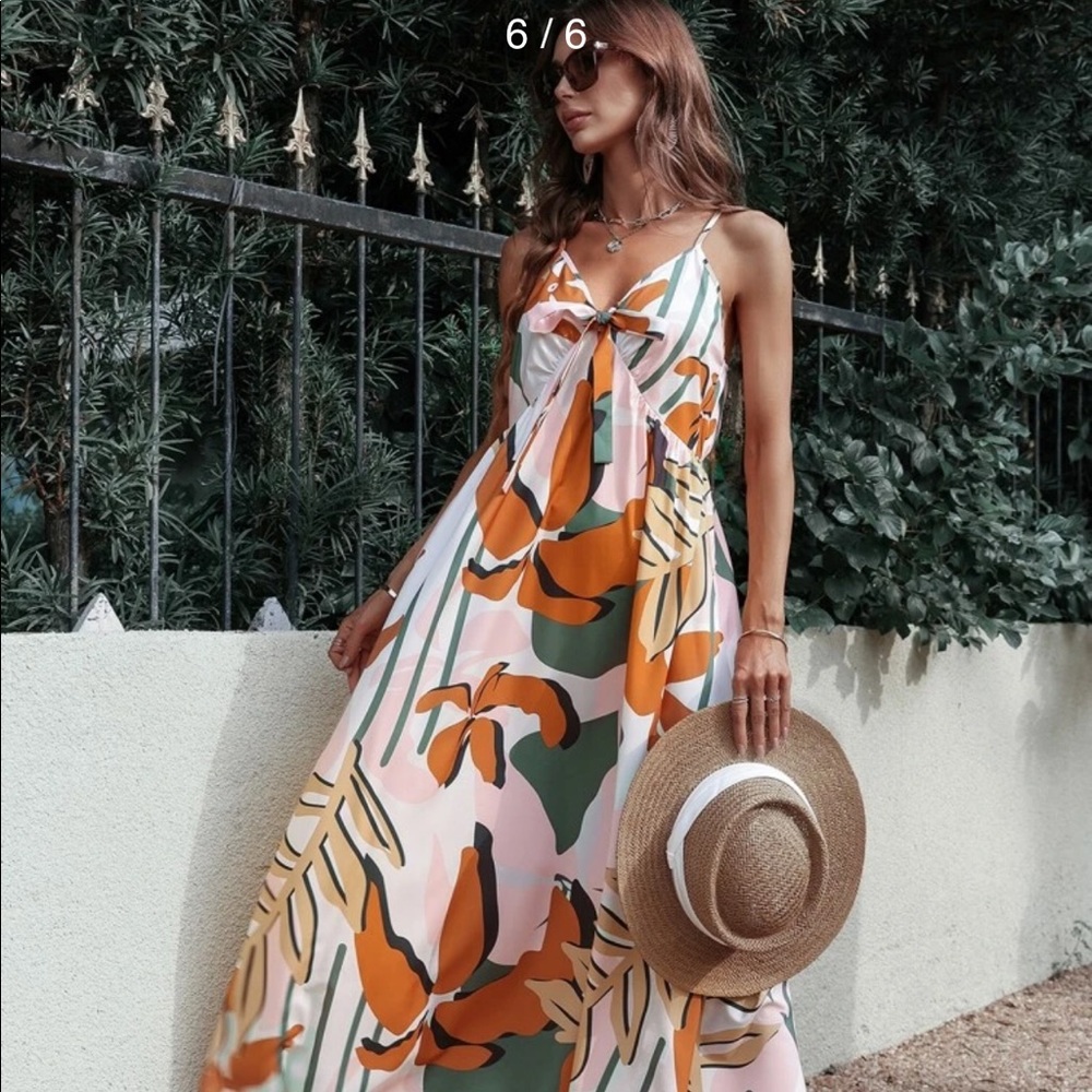 Shein floral maxi dress XS